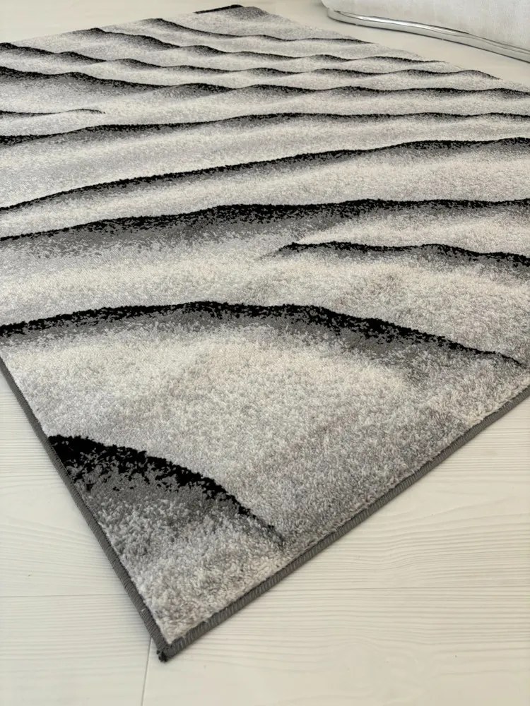 Nora 6033 szürke modern szőnyeg 80x150 cm