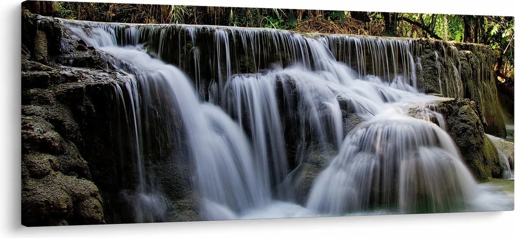 Kép - Vízesések kaszkádjai (120x50 cm)