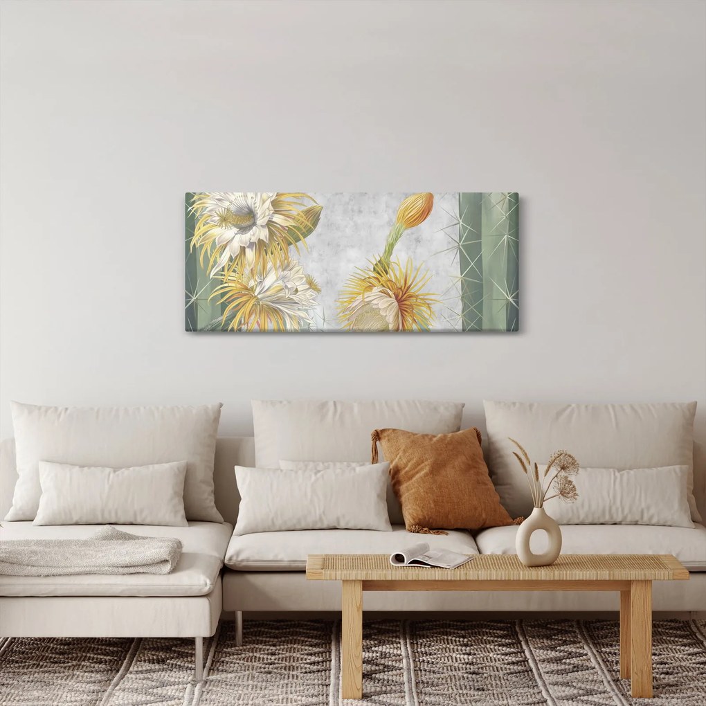 Kép - virágzó kaktuszok (120x50 cm)