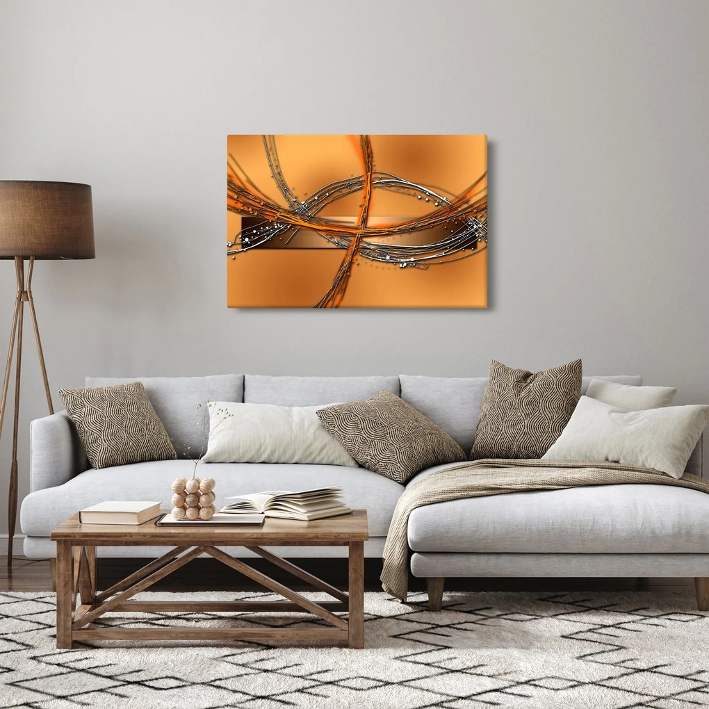 Absztrakt kép (90x60 cm)