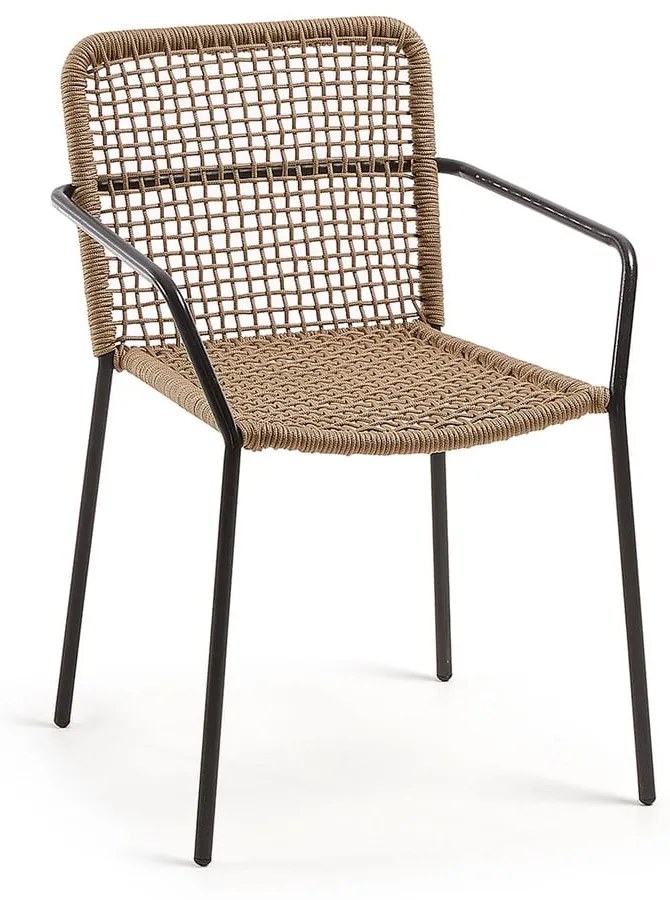 Bomer bézs acélszerkezetes kerti szék - La Forma