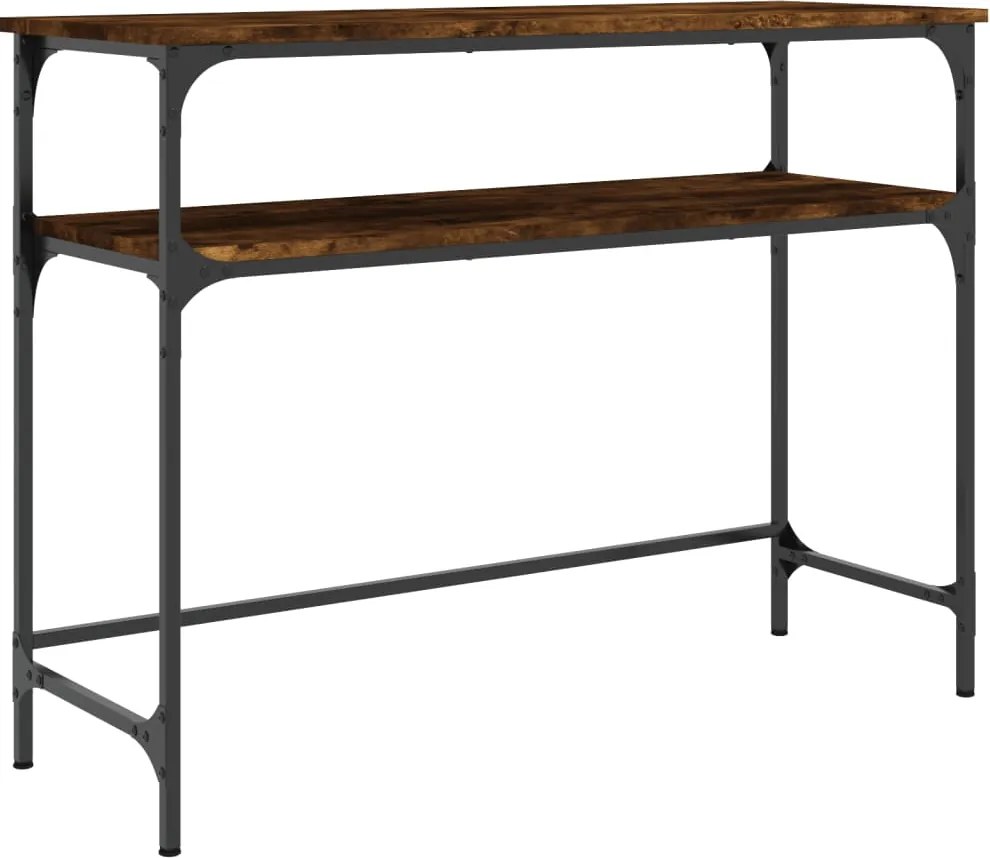 vidaXL füstös tölgy színű szerelt fa tálalóasztal 100x35,5x75 cm