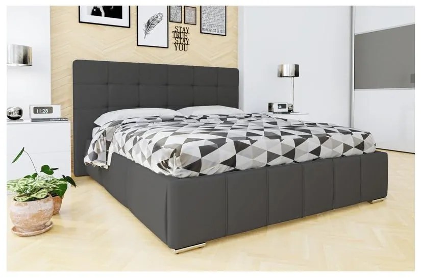 Franciaágy 180 cm Kendrick (öko-bőr Soft 020). 1058293