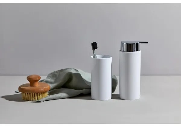 WENKO 24077800 - Szett CALVO 6,5x13 cm fehér/fényes króm