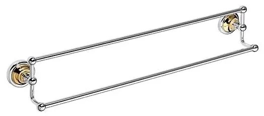 Törölközőtartó 66,5x12,5 cm ezüst/arany