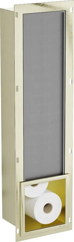 Mexen X-Wall-B WC-papír tartó, arany szálcsiszolt - 1955