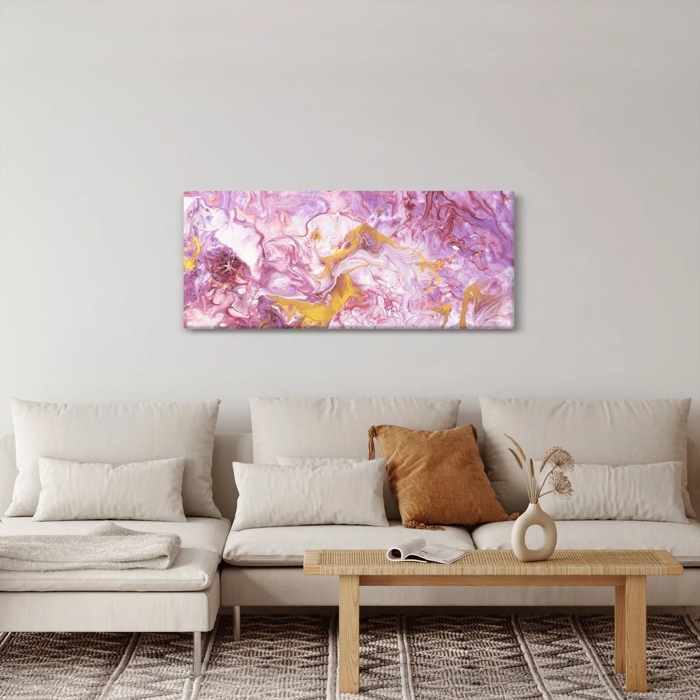 Kép - Rózsaszín absztrakció (120x50 cm)