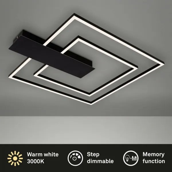 Briloner 3545-015 - LED Dimmelhető mennyezeti lámpa NICO LED/25W/230V fekete
