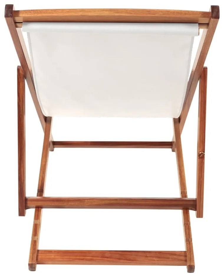 Bézs-sötét natúr színű tömörfa kerti napozóágy Dionysus – Bonami Essentials