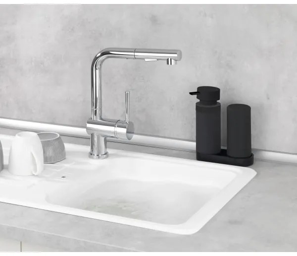 WENKO 69753800 - Rendező EASY SQUEEZ-E 15x18 cm fekete