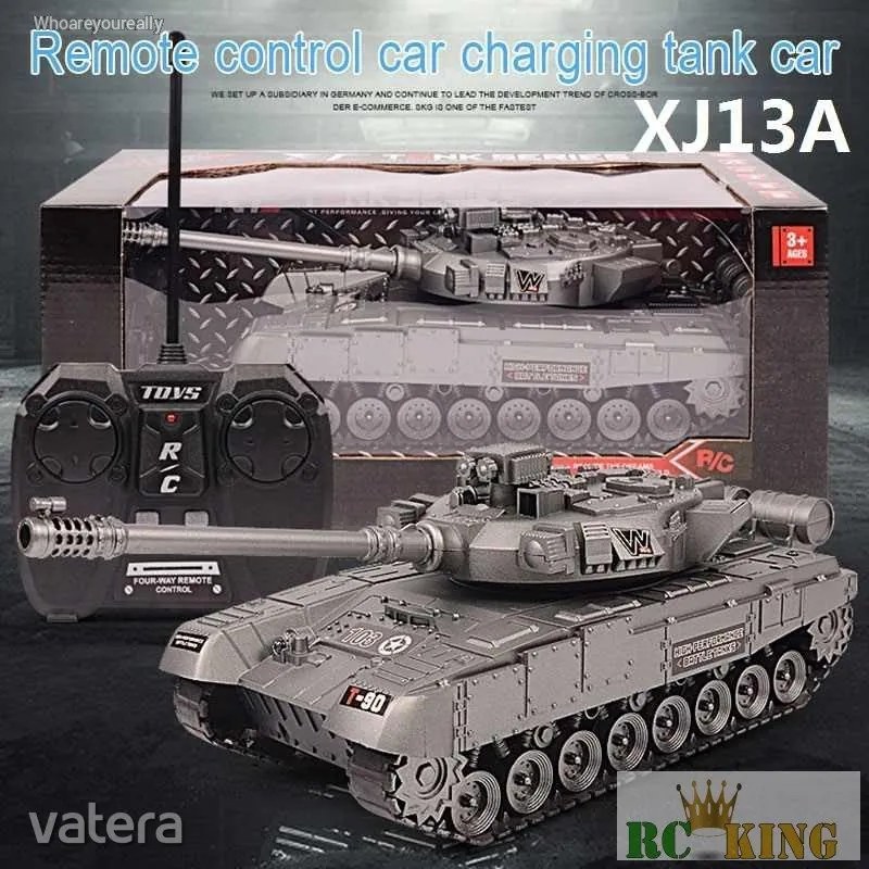 T-90 RC Tank Series XJ13 RC Távirányítható Multi Funkciós Tank Hang- És Fény Hatásokkal 1:30 Méret