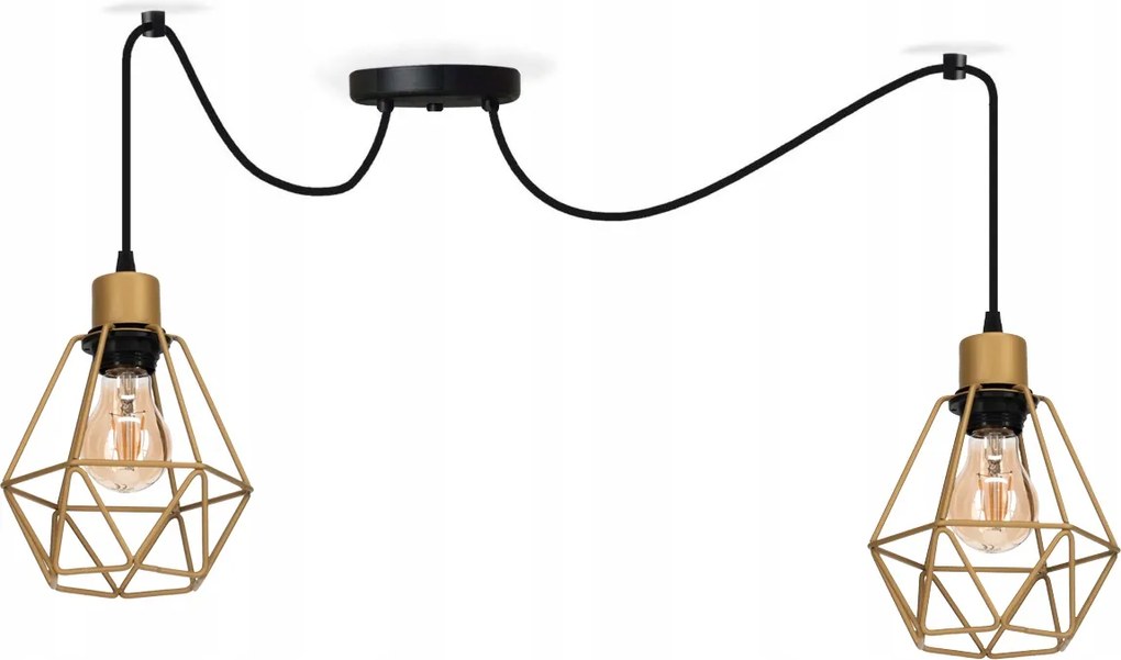 Csillár függőlámpa fekete mennyezeti Diamond loft lámpa led asztal