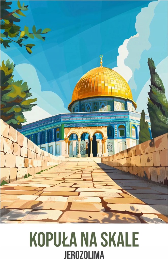 Poszter 67,5x95cm Szikla kupola