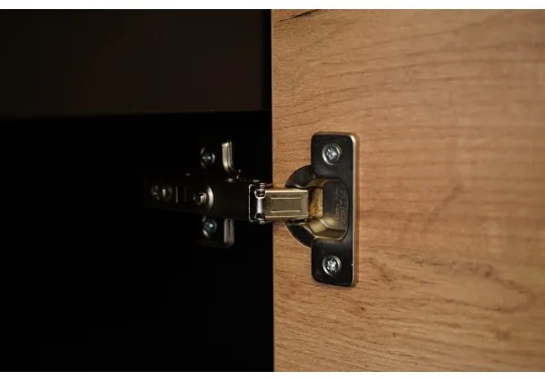 Konyhabútor MARINA 240 cm Craft tölgy/fényes fekete