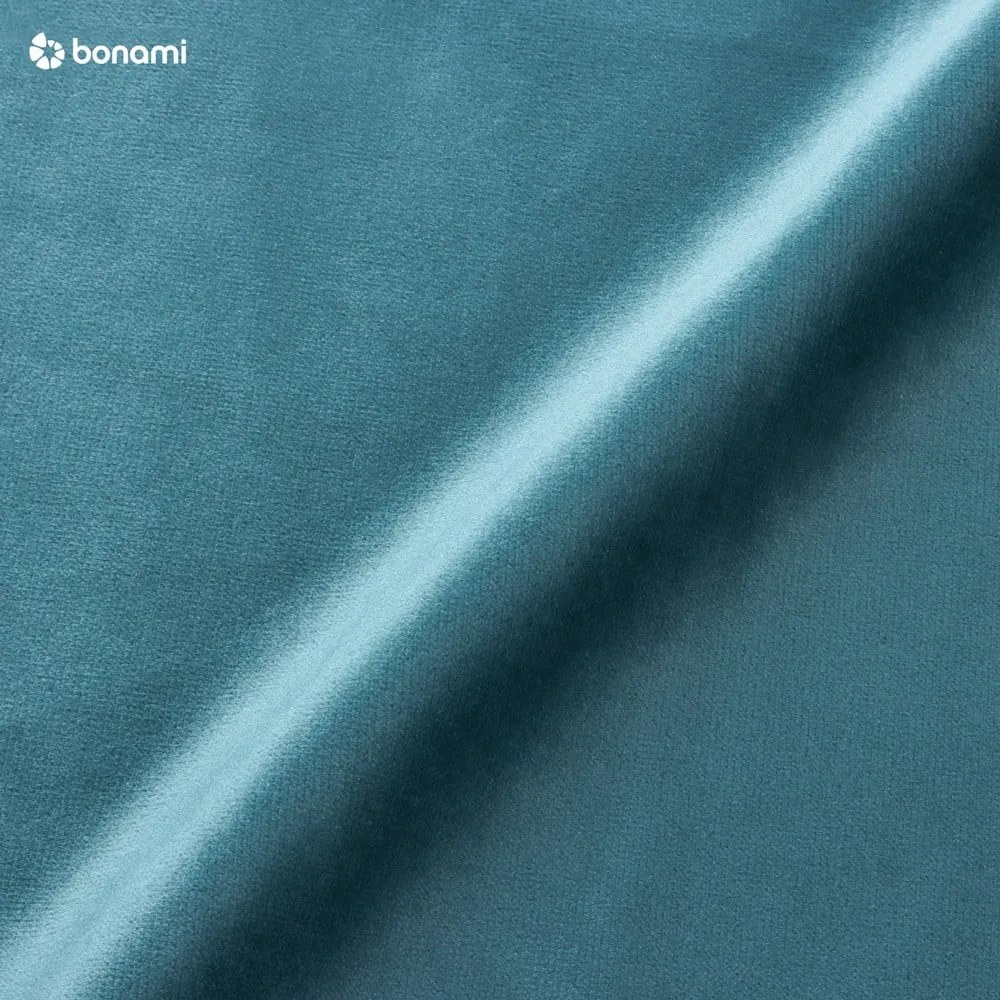 2 db-os petróleumkék bárszék szett bársony kárpittal, magasság 106 cm - Dutchbone