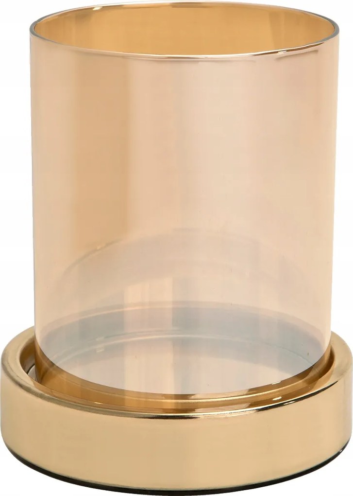 Dekorációs gyertyatartó 13,5 cm arany 133723