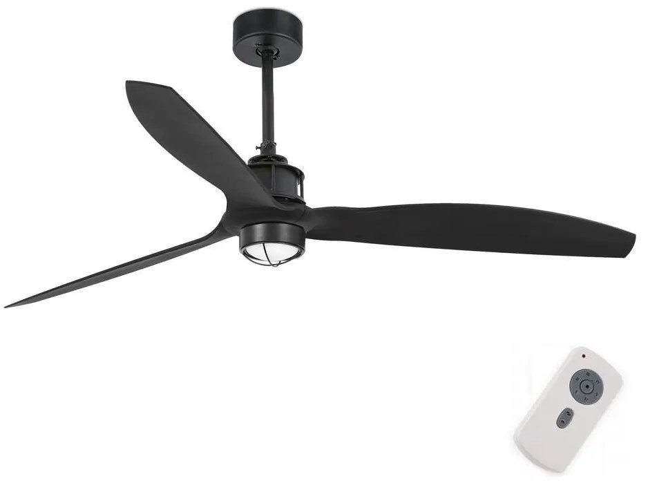 FARO 32100-10 - LED Mennyezeti ventilátor JUST FAN LED/17W/230V fekete + távirányító