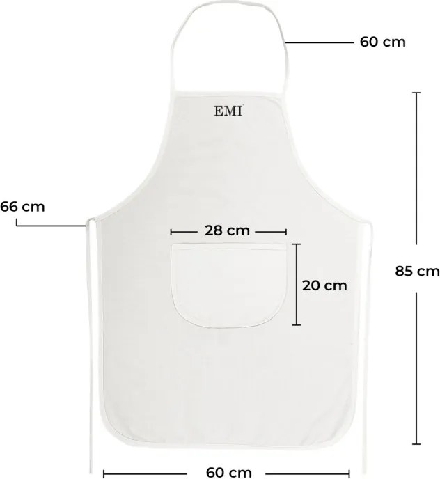 EMI Gusto konyhai kötény, Szürke