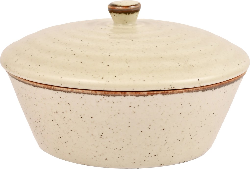 Porcelán Cukortartó tetővel 350 ml Circus Sand Bogucice