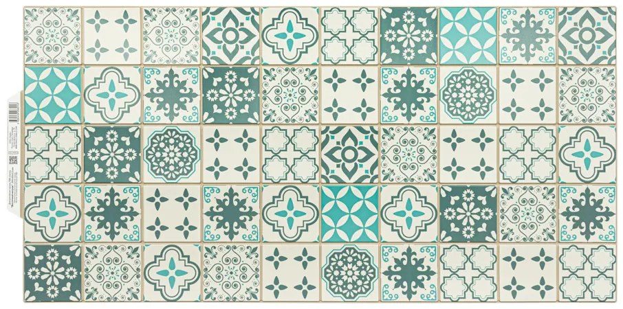 3D PVC falpanel Keleti ólomüveg mintás