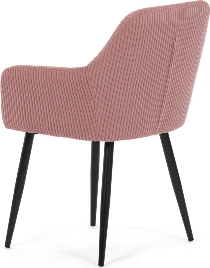 Étkezőszék rózsaszín kordbársony kárpittal – DCH-V4009 PINK6