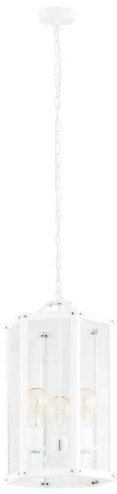 Argon 1251 - Csillár láncon BODRUM 3xE27/15W/230V fehér