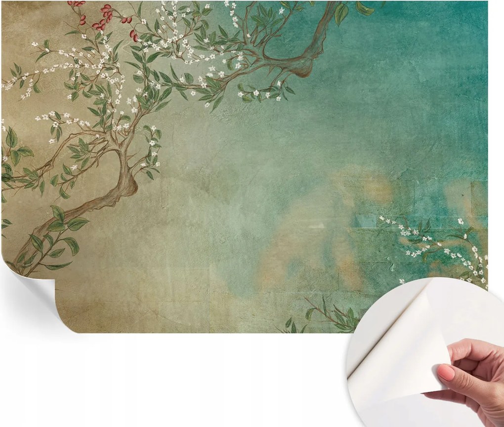 Öntapadós Fali Fotótapéta Hálószobába Virágos harmónia 152x104 cm