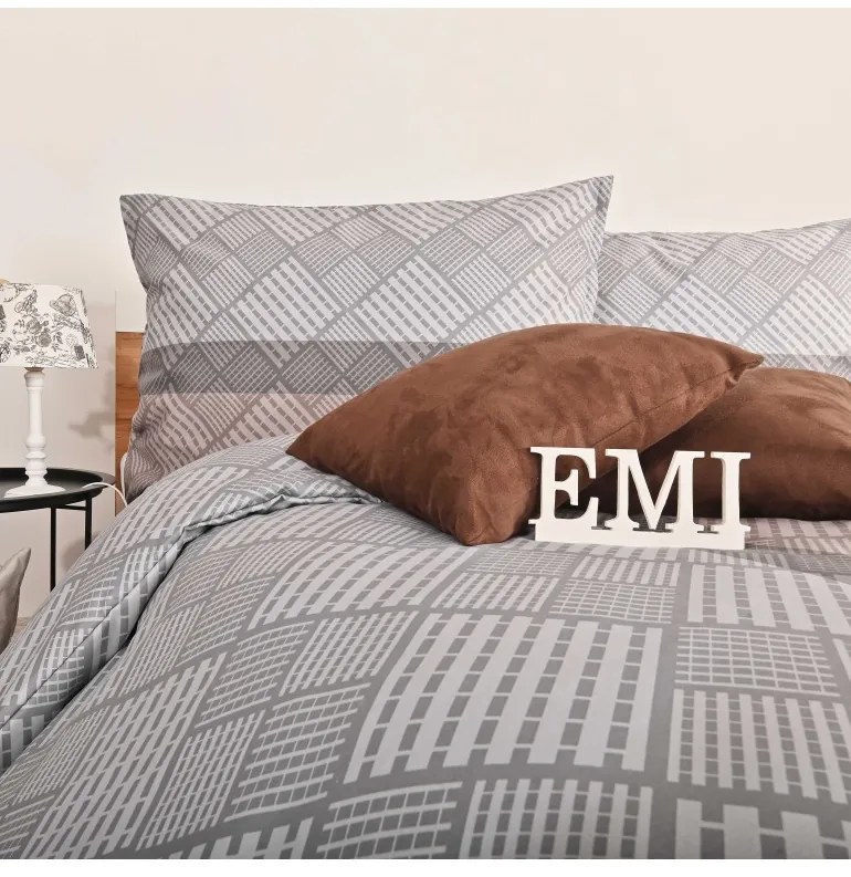 EMI Karson pamutszatén ágyneműhuzat 140x200 + 70x90 cm, A standard egyszemélyes ágy szett tartalma: 1x 140x200 + 1x 70x90