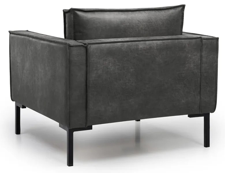 Rate sötétszürke műbőr fotel - Scandic