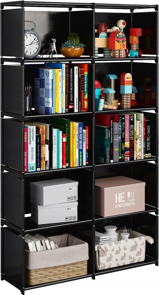 Könyvespolc Tároló rendszerező Szövet könyvespolc