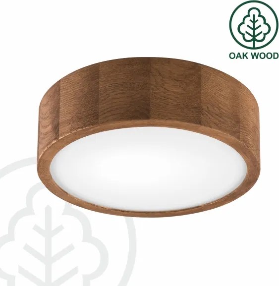 Brilagi - LED RGBW dimmelhető mennyezeti lámpa CARVALHO 1xE27/15W/230V Wi-Fi tölgy átm. 27,5 cm