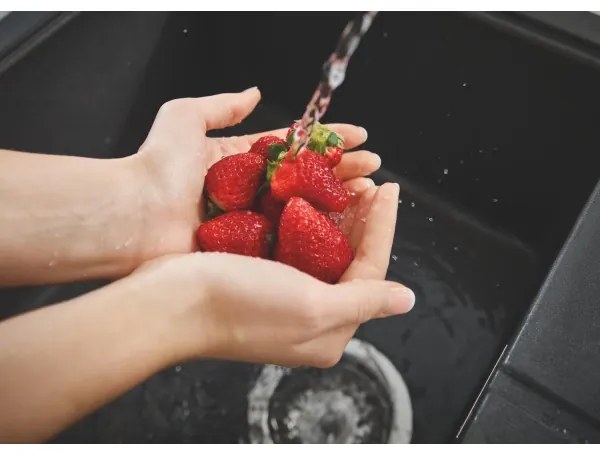 GROHE 31639AP0 - Mosogató K400 780 × 500 mm kő/fekete