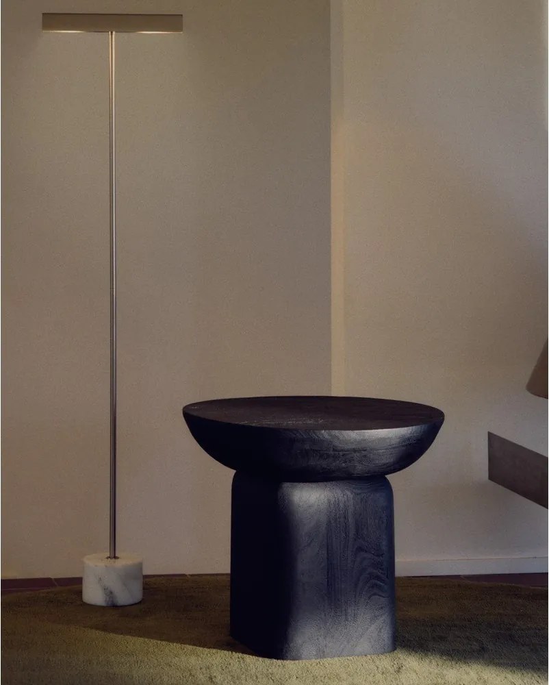 Ezüstszínű állólámpa (magasság 121 cm) Lynor – Kave Home