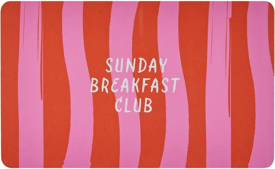 BREAD N' BUTTER reggeliző deszka , Sunday Breakfast Club csíkos