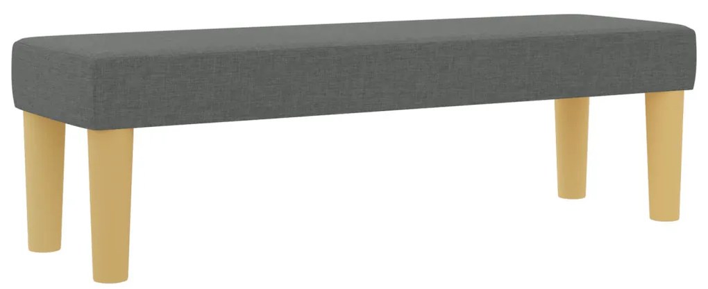 Box Spring Ágy Matraccal és Pad Dark Grey 140x200 cm Szövet