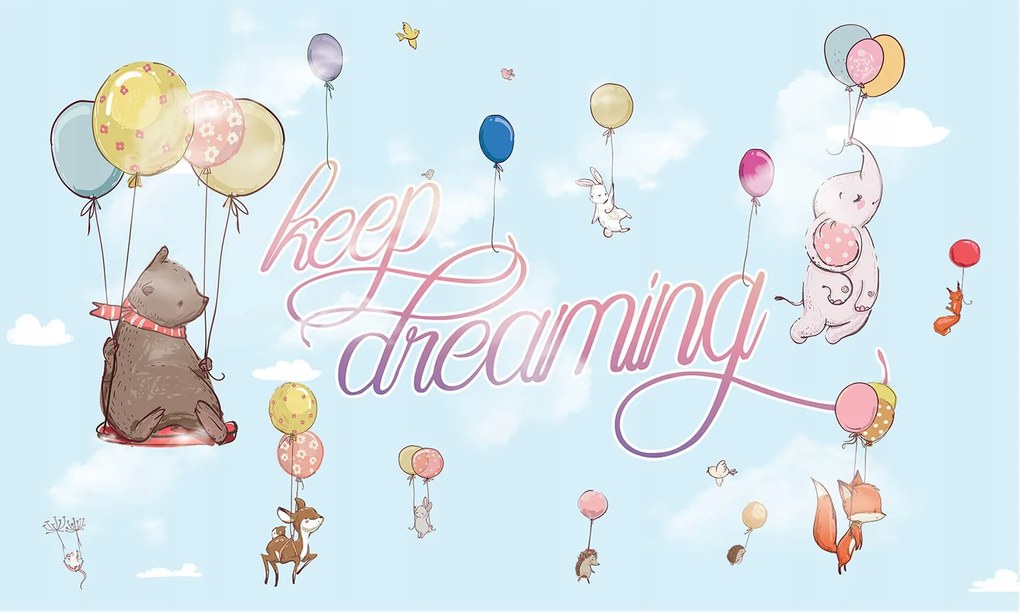 Fotótapéta Állatok Édes álmok Keep Dreaming pasztell 300x210 +ragasztó