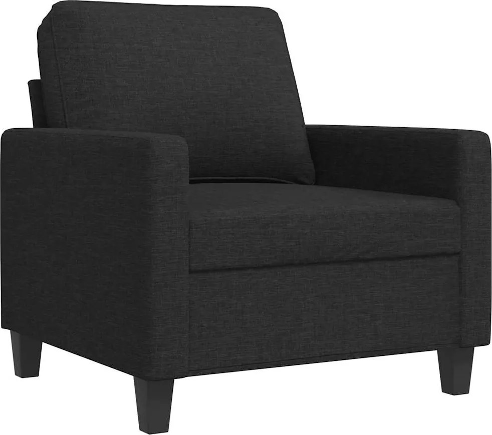 vidaXL fekete szövet kanapéfotel 60 cm
