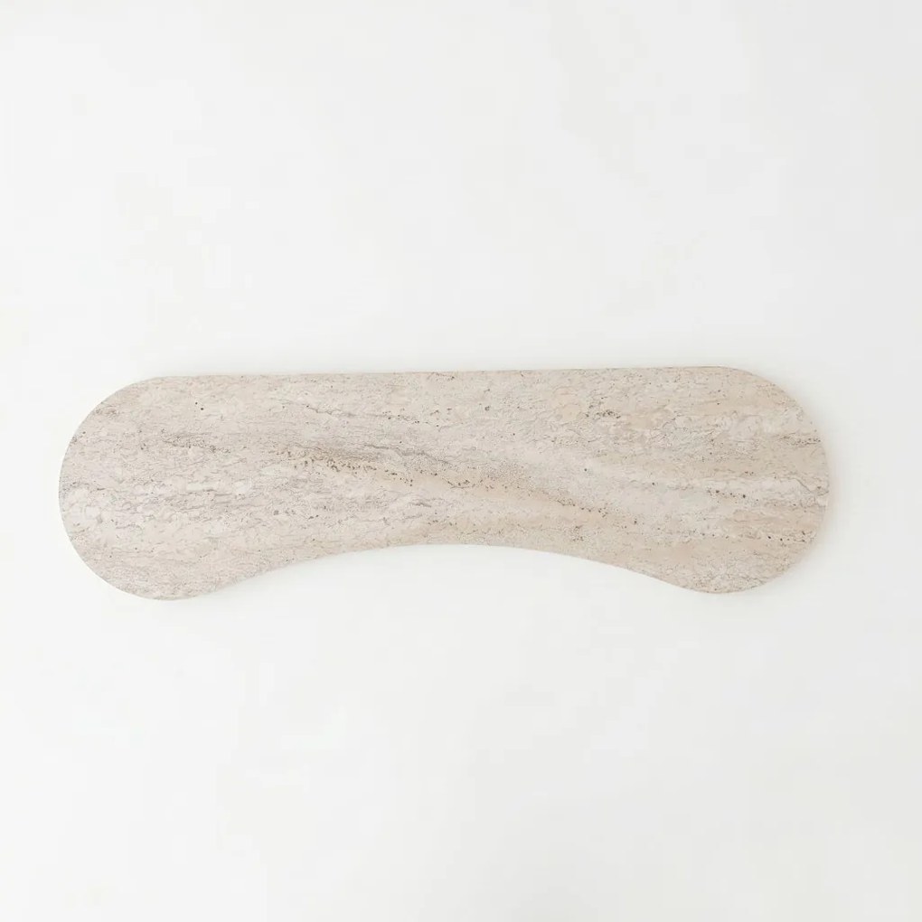 Zen komód, travertin-dió, 120 cm