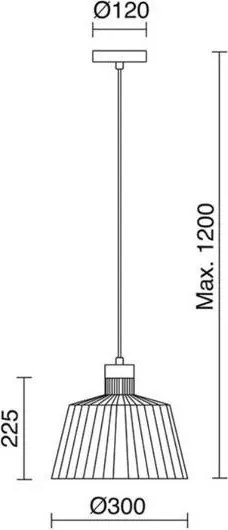 Novolux BAGUET 685B-G05X1A-02 Függőlámpa 1x60W/E27 IP20
