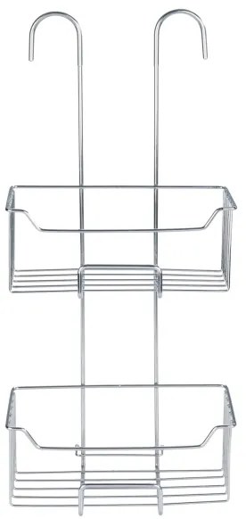 WENKO 24758100 - MILO zuhanypolc 25x55 cm ezüst/átlátszó