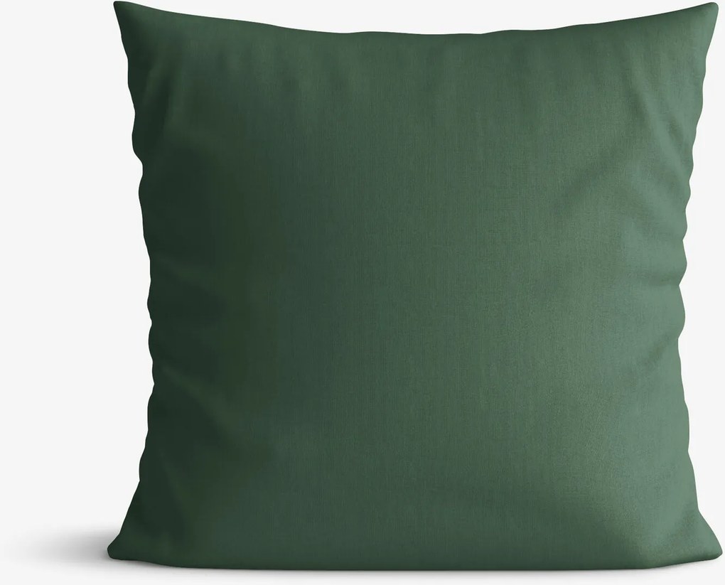 Goldea karácsonyi pamut párnahuzat - sötétzöld 40 x 60 cm