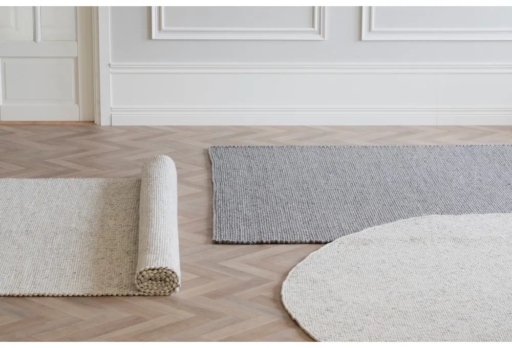 Szürke gyapjú szőnyeg 290x200 cm Auckland - Rowico