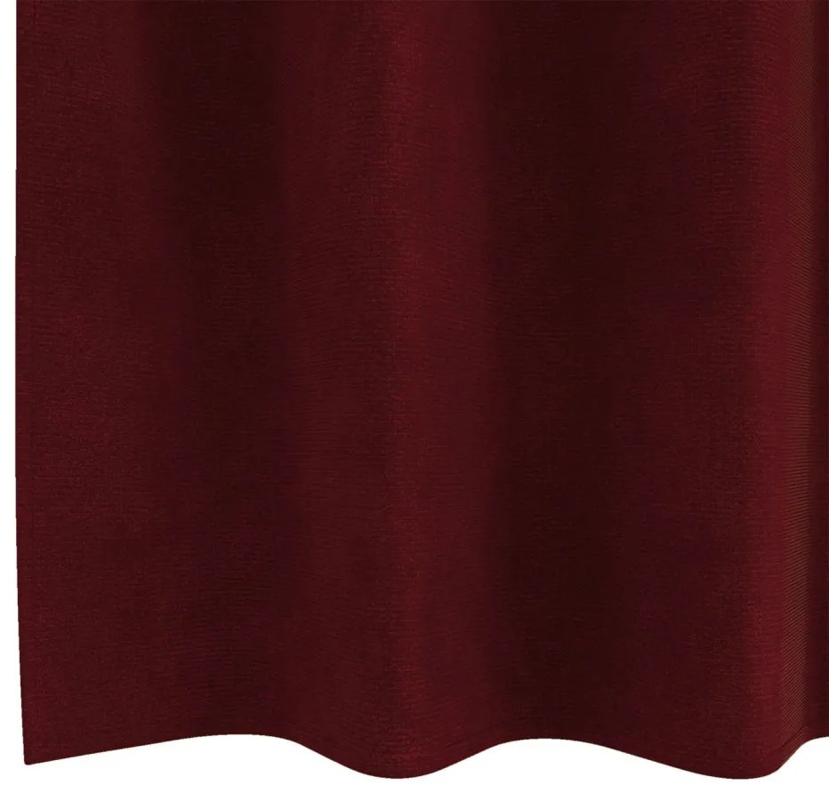 Feketeárnyékos Függönyök Személyzárakkal 2 db Borvörös Bársonyos