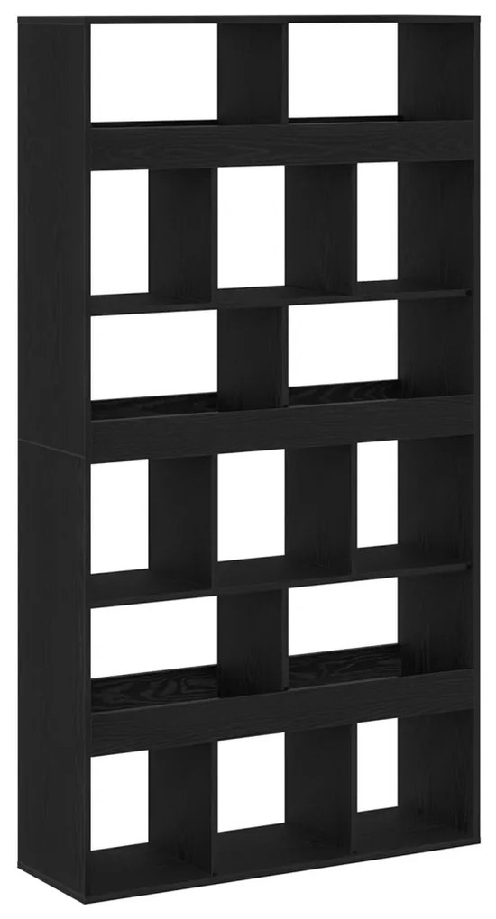 Szobaelválasztó 2 db Fekete tölgy 100x33x187,5 cm Műgyanta