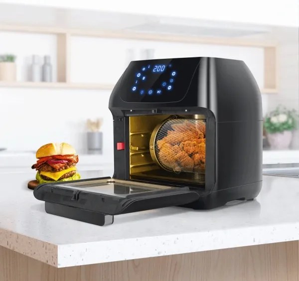 Aigostar forrólevegős sütő 1400W/230V, 12 l, fekete