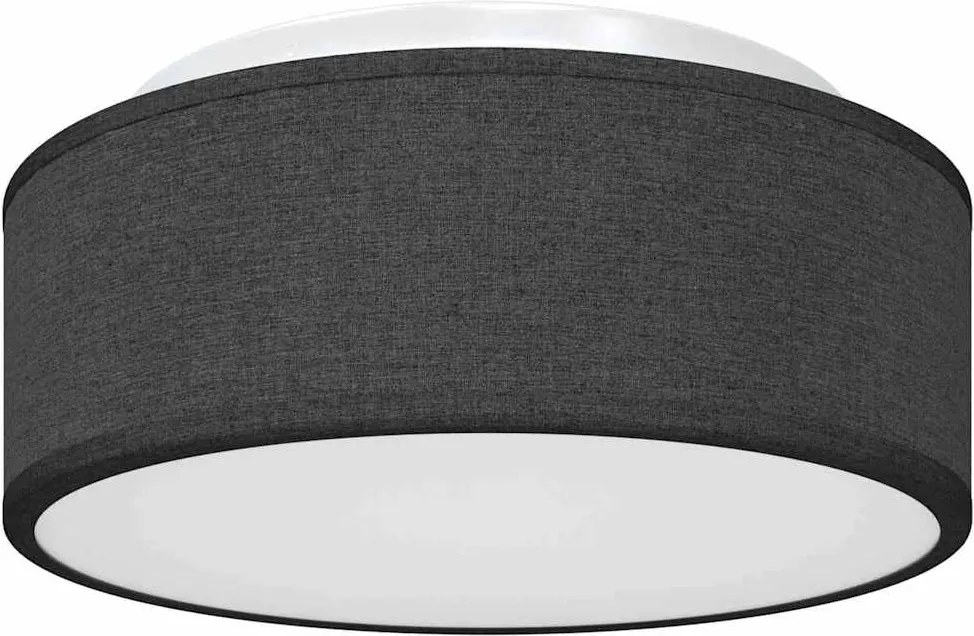 vidaXL Mennyezeti lámpa fényszórókkal Fekete 30 x 30 x 13,5 cm szövet
