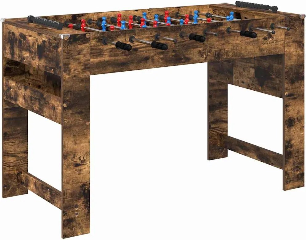 vidaXL Foci Asztal Füstölt tölgy 125 x 60,5 x 80 cm Faanyag