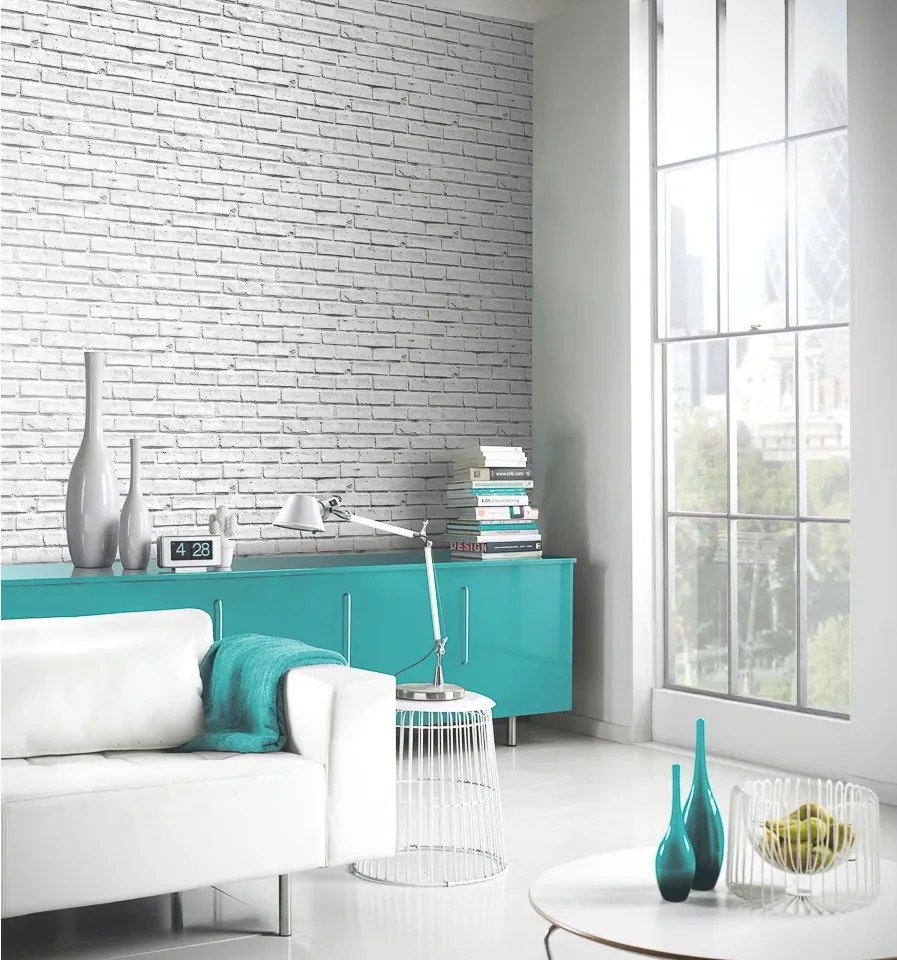 Arthouse Signature 1 Brick fehér téglamintás papír tapéta – 623004
