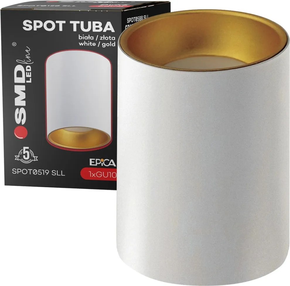 SMD LED SPOT0519SLL EPICA Hengeres Mennyezeti Lámpa Fehér GU10 IP20