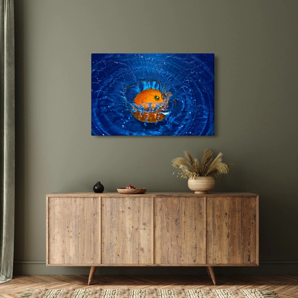 Kép - narancs a vízben (90x60 cm)